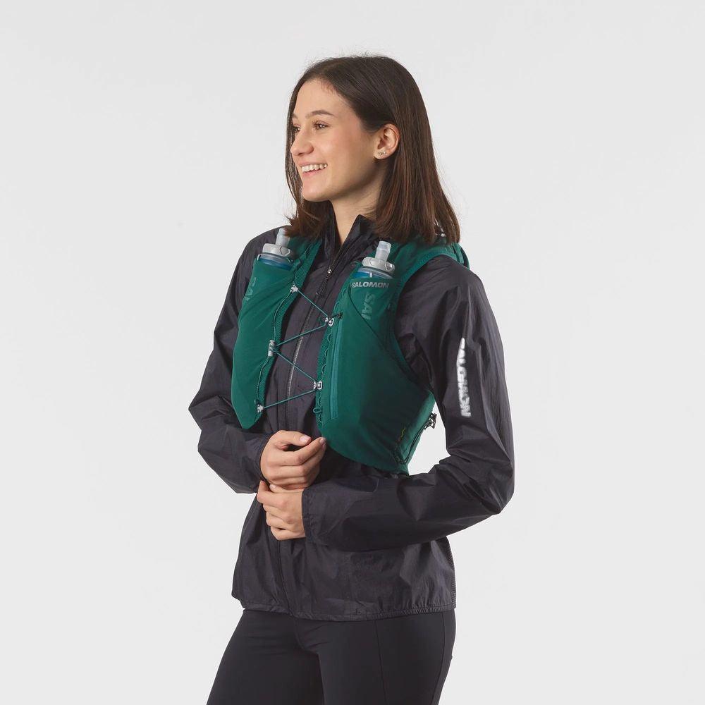 Salomon Unisex Adv Skin 5 Running Vest w/ Flasks - Cam2