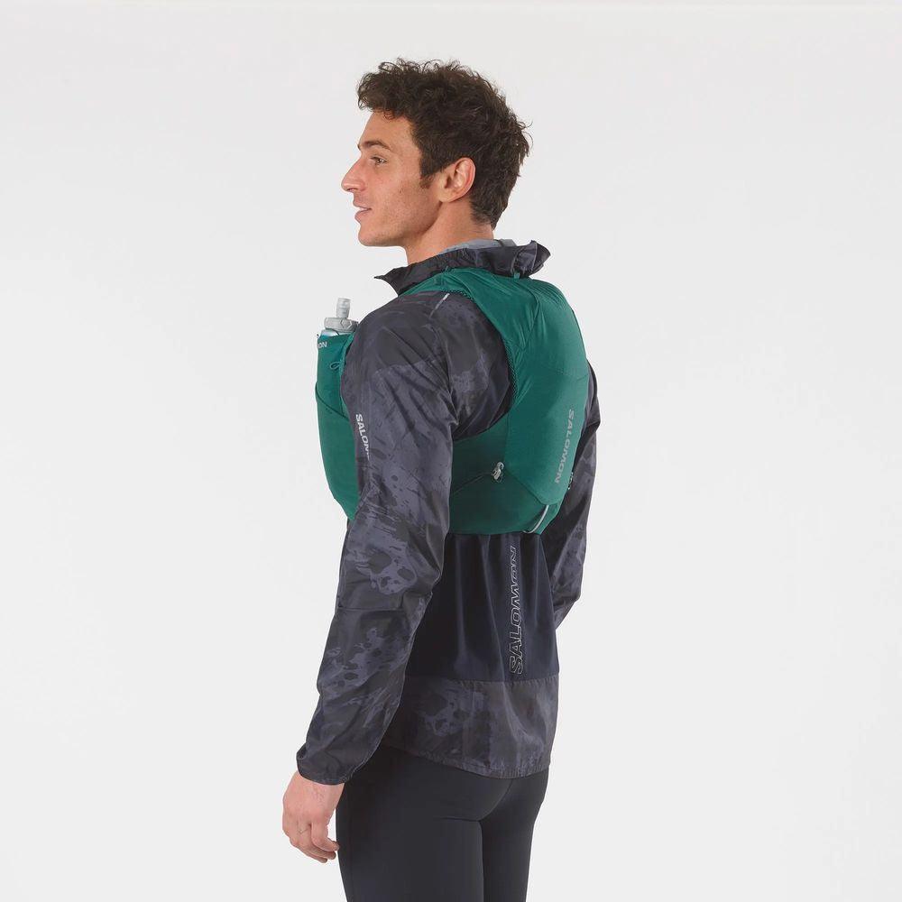 Salomon Unisex Adv Skin 5 Running Vest w/ Flasks - Cam2