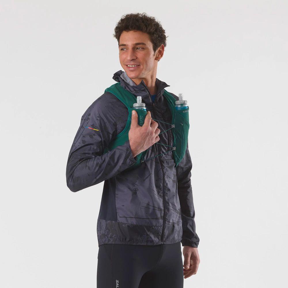 Salomon Unisex Adv Skin 5 Running Vest w/ Flasks - Cam2