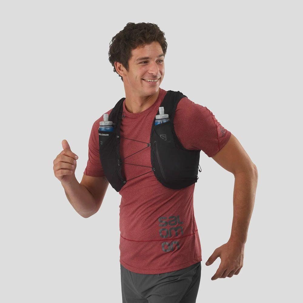 Salomon Unisex Adv Skin 5 Running Vest w/ Flasks - Cam2