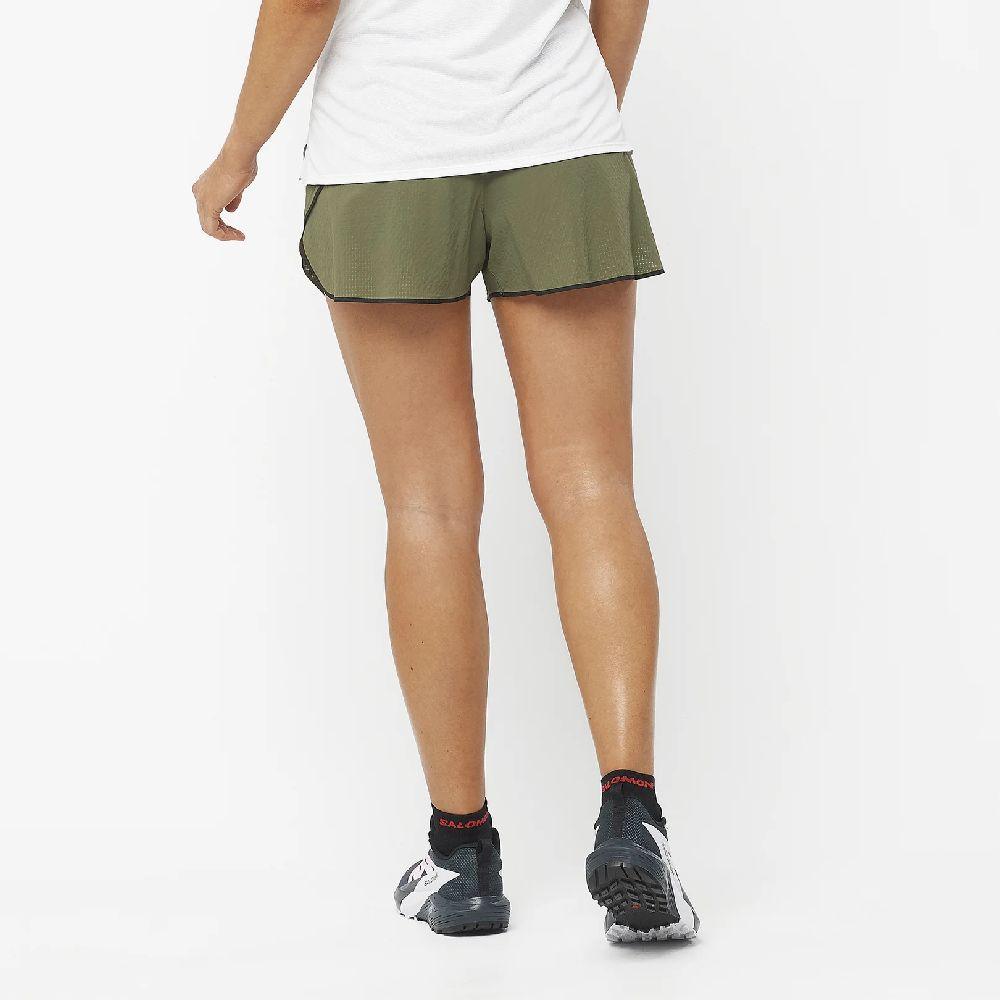 Salomon Women's Sense Aero 3 Shorts - Cam2