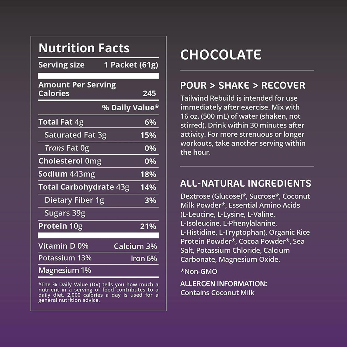 Tailwind Rebuild Recovery (1 Servings Stick) - Cam2