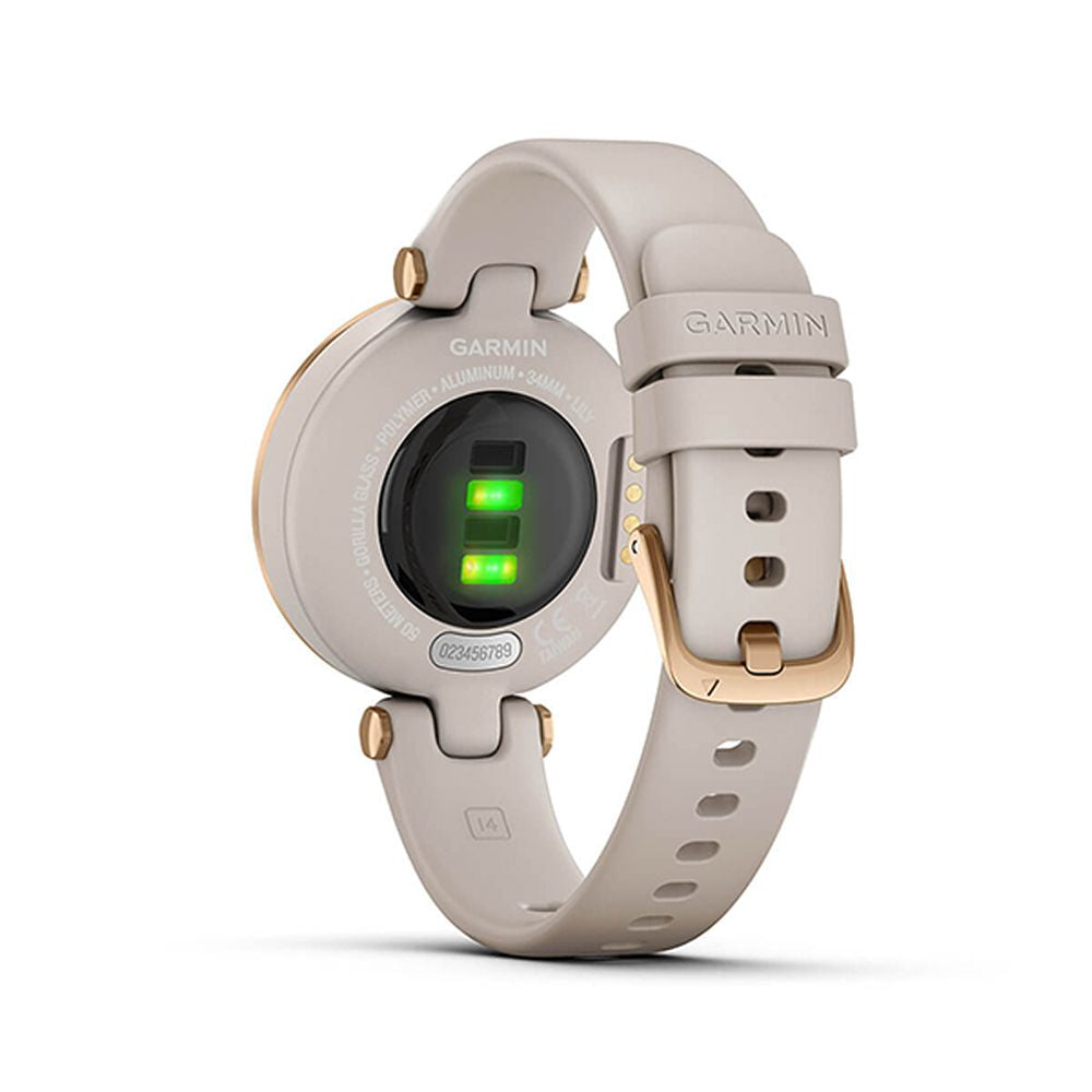 Garmin Lily Rose Gold With Light Sand Silicone - Cam2