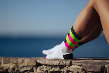 Incylence - Incylence Unisex's Ultralight High-Cut Running Socks (Spirals) - Cam2 