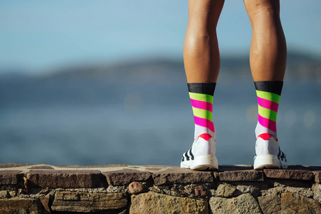 Incylence - Incylence Unisex's Ultralight High-Cut Running Socks (Spirals) - Cam2 