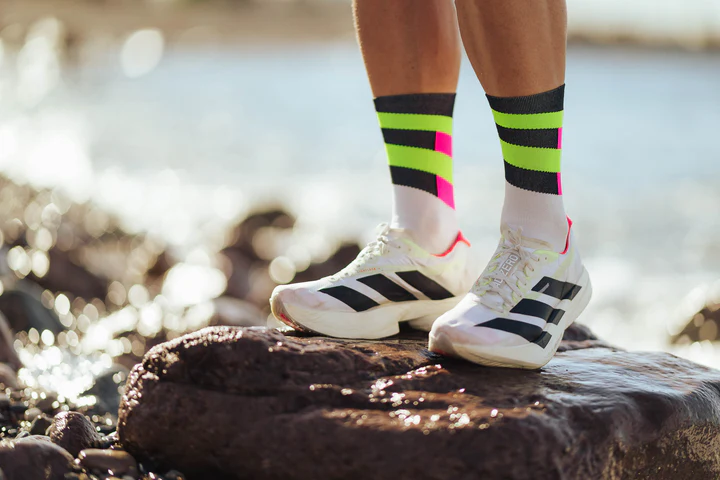 Incylence - Incylence Unisex's Ultralight High-Cut Running Socks (Spirals) - Cam2 