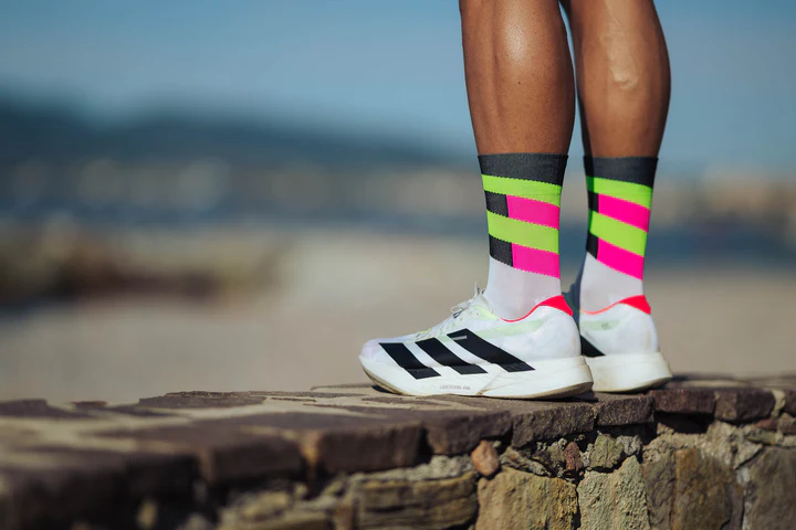Incylence - Incylence Unisex's Ultralight High-Cut Running Socks (Spirals) - Cam2 