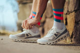 Incylence - Incylence Unisex's Ultralight High-Cut Running Socks (Spirals) - Cam2 