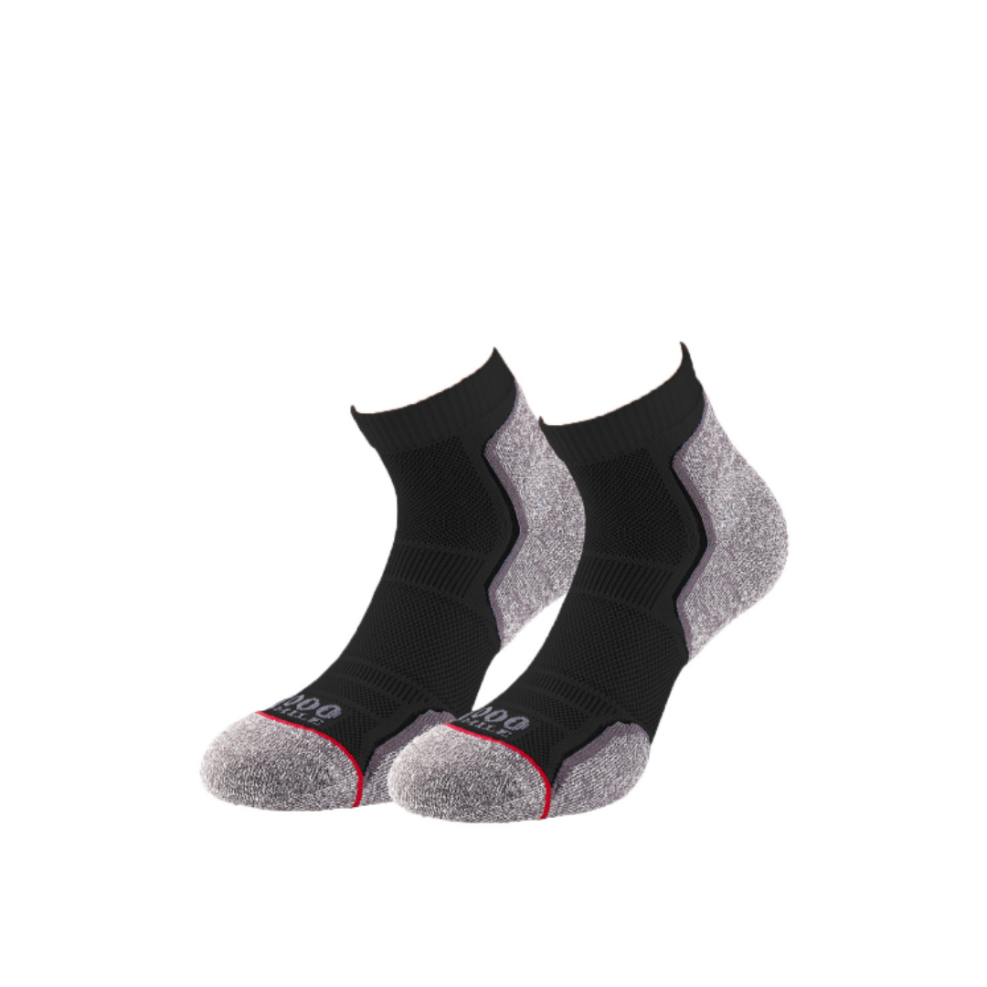 1000 Mile Men's Running Repreve Single Layer Sock Twin Pack (Recycled Yarn) 