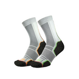 1000 Mile Men's Trek Socks Repreve 2-Pack (Black Orange/Green)