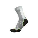 1000 Mile Men's Trek Socks Repreve 2-Pack (Black Orange/Green)