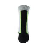 1000 Mile Men's Trek Socks Repreve 2-Pack (Black Orange/Green)