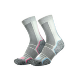 1000 Mile Women's Trek Socks Repreve 2-Pack (Silver Blue/Pink)