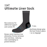 1000 Mile Ultimate Tactel Liner Sock (Black) - Cam2