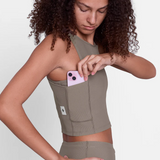 SAYSKY - SAYSKY Women's Combat Rib Crop Top - Cam2 