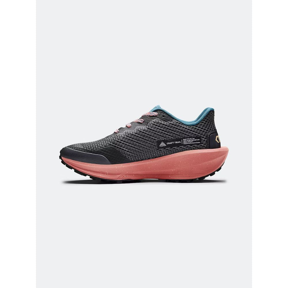 Craft Women's CTM Ultra Trail Running Shoes (Granite-Cora) - Cam2