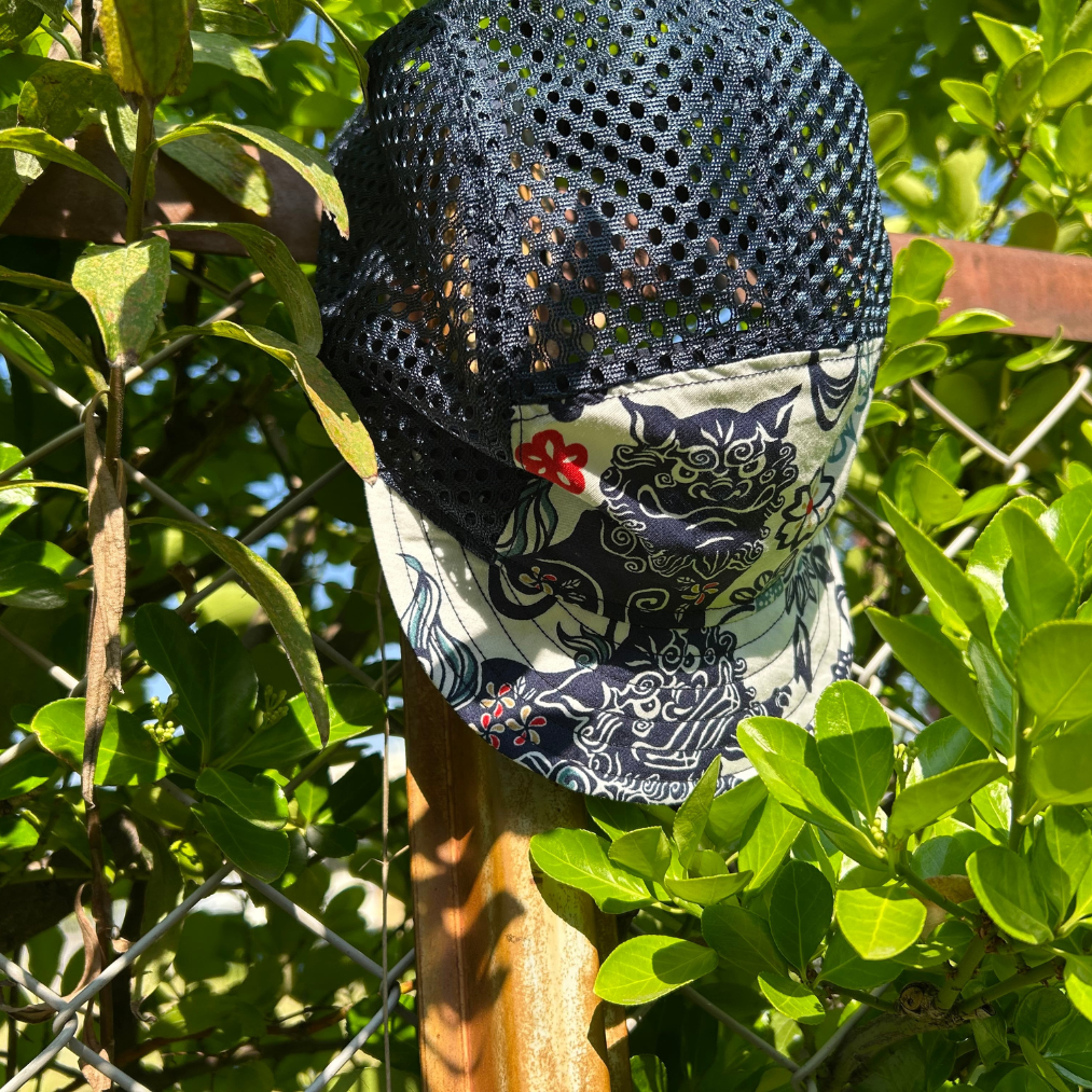 CACHALOT Unisex's Linen Mesh Jet Cap - Shisa
