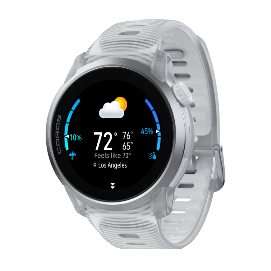 Coros Pace 4 Multisport Watch (Cloud White Silicon Band)