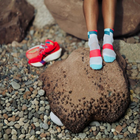 Incylence - Incylence Unisex's Ultralight Low-Cut Running Socks (Spirals Short) - Cam2 