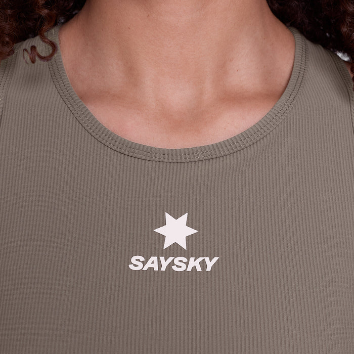 SAYSKY - SAYSKY Women's Combat Rib Crop Top - Cam2 