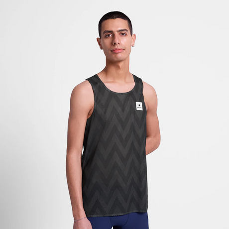 SAYSKY - SAYSKY Men's Zig Zag Flow Air Singlet - Cam2 