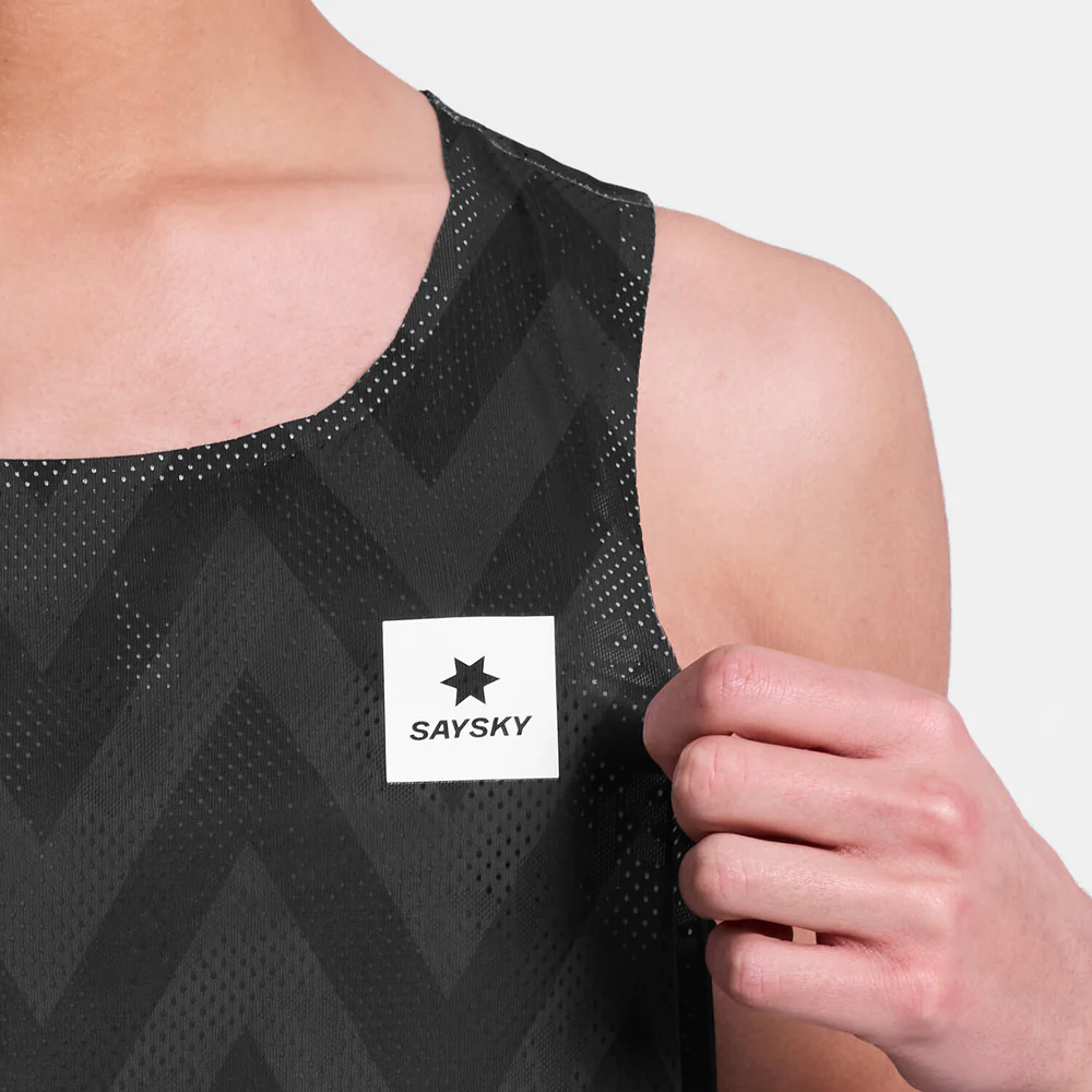 SAYSKY - SAYSKY Men's Zig Zag Flow Air Singlet - Cam2 