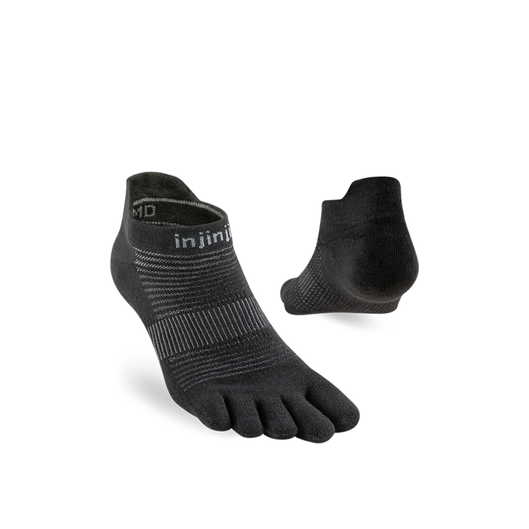 injinji Unisex's Unisex's Run Original Weight No-Show Socks (282110)