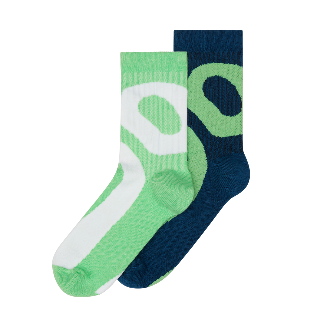 On Unisex's Liquid Logo Sock High 2P