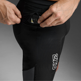 2XU - 2XU Men's Light Speed React Compression Shorts (Black/White Reflective) - Cam2 