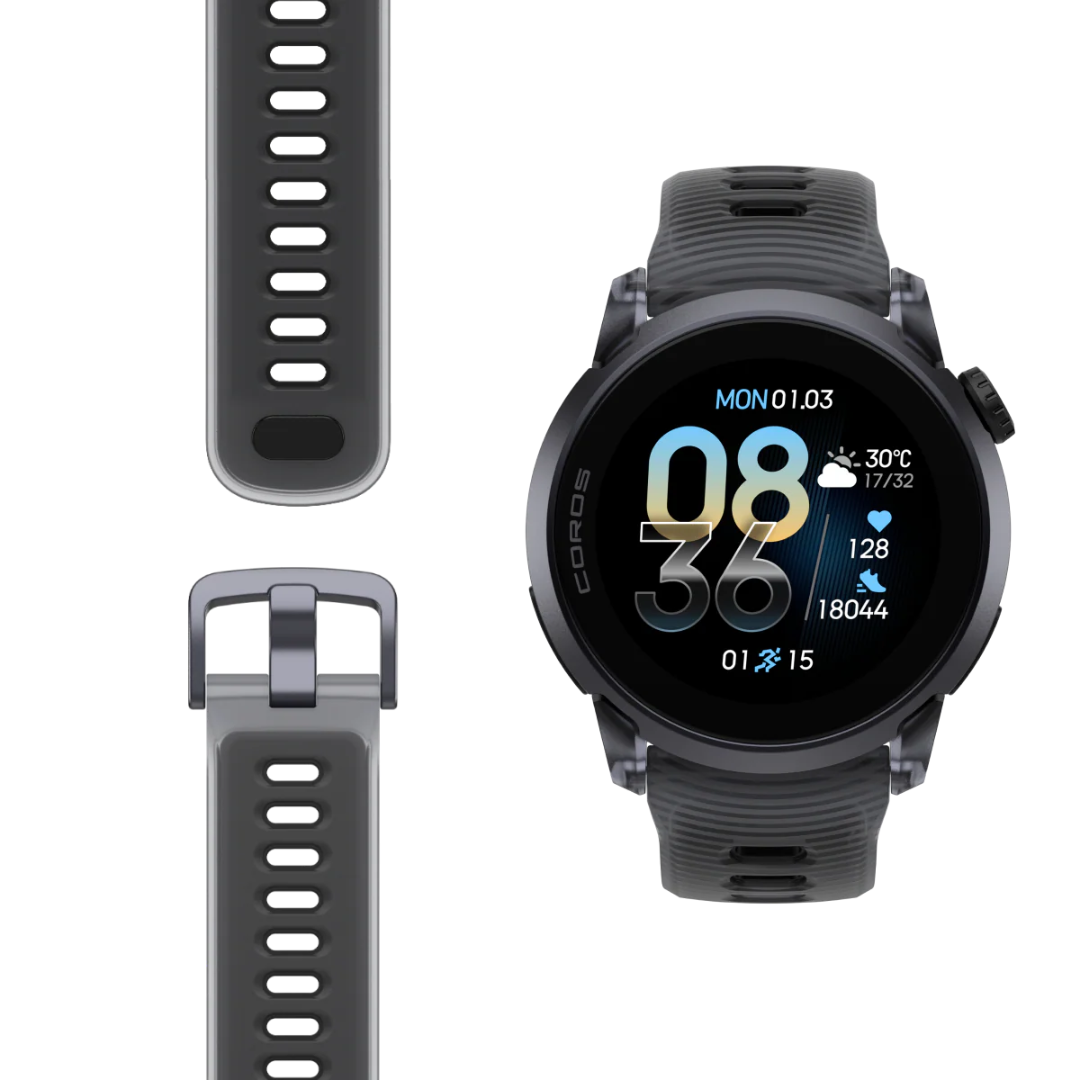 Coros - Coros Pace 4 Multisport Watch (Black Crystal Silicon Band) - Cam2 