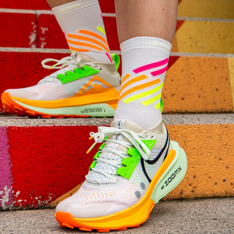 BV Sport - BV Sport Socquette Light Run "Haute" Socks (MIAMI) - Cam2 