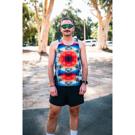One Running - One Running Men's Victory Speed Tech Singlet - Cobra SE - Cam2 