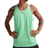 2XU Men's Light Speed Tech Singlet (Spring Green/Black Reflective) - Cam2