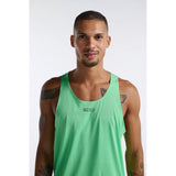 2XU Men's Light Speed Tech Singlet (Spring Green/Black Reflective) - Cam2