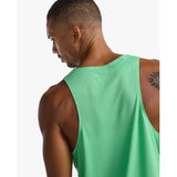 2XU Men's Light Speed Tech Singlet (Spring Green/Black Reflective) - Cam2