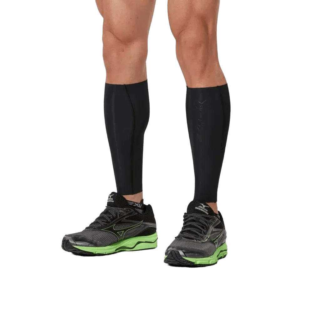 2XU Unisex's Elite Light Speed Compression Calf Guards (Black/ Nero) - Cam2