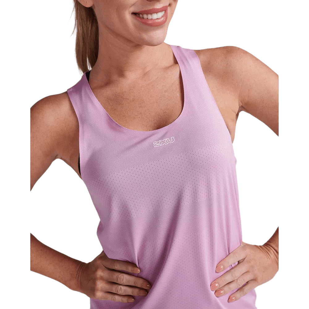 2XU Women's Light Speed Tech Singlet (PTP/WRF) - Cam2