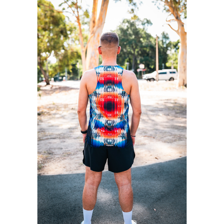 One Running - One Running Men's Victory Speed Tech Singlet - Cobra SE - Cam2 