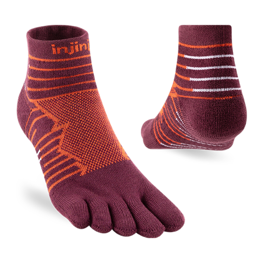 injinji Unisex's Ultra Run Mini‑Crew Socks (401130)