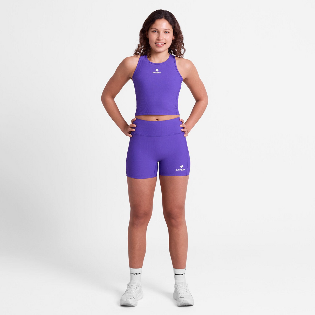 SAYSKY - SAYSKY Women's Combat Rib Crop Top - Cam2 