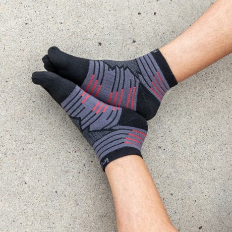 Injinji - injinji Unisex's Ultra Run Mini-Crew CoolMax Socks (401130) - Cam2 