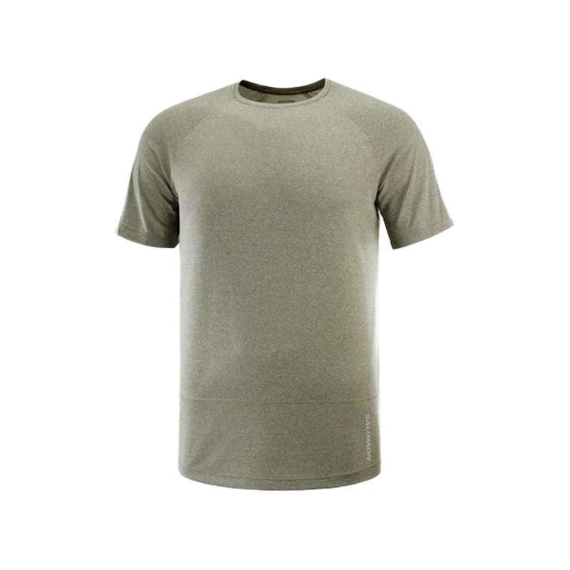 Salomon Men's Cross Run SS Tee (Grape Leaf/ Heather)