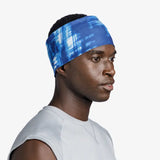 Buff Coolnet UV Wide Headband (Attel Blue) - Cam2