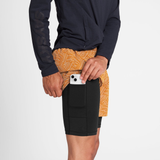 SAYSKY Men's Reflective Pace 2 in 1 Shorts 5"