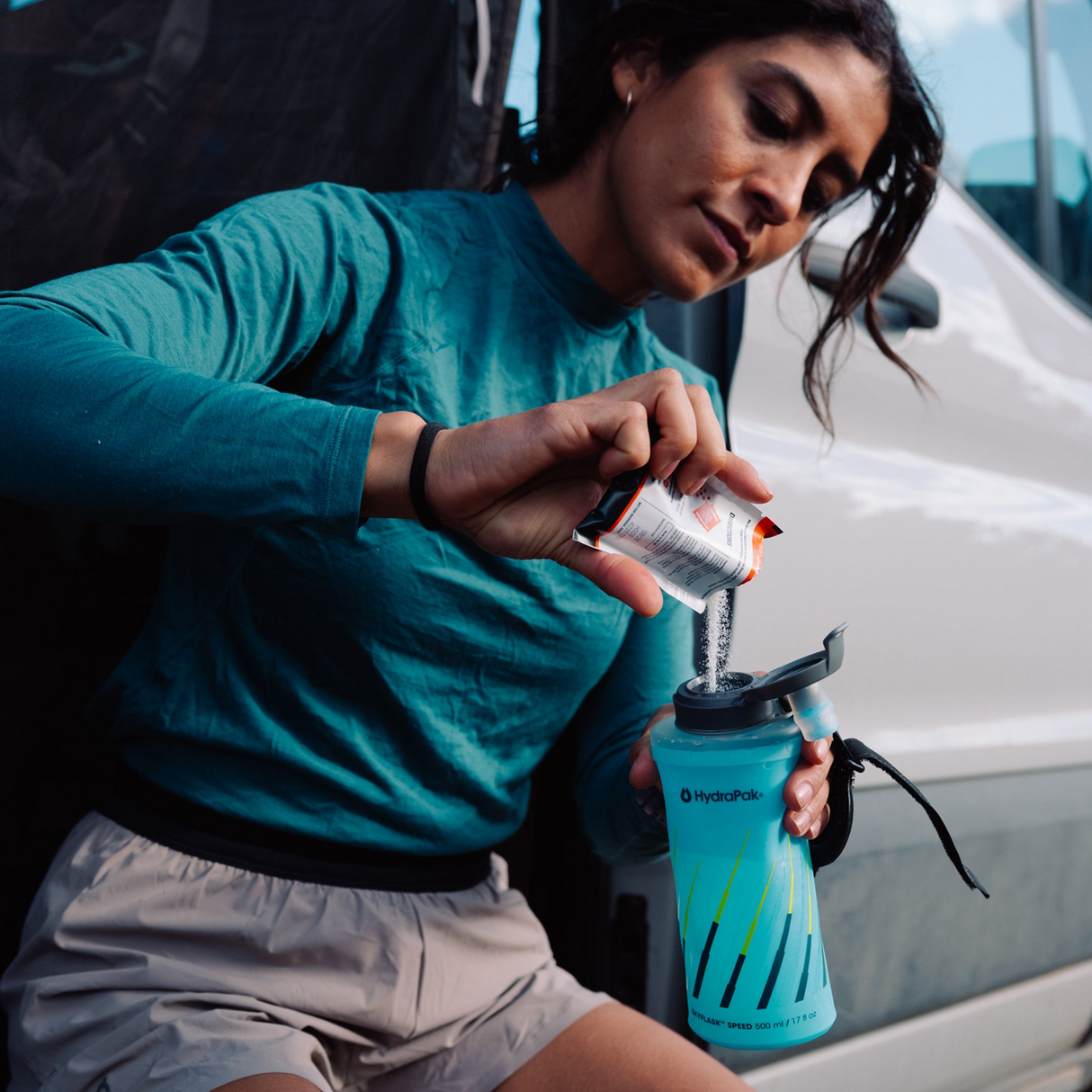Hydrapak - Hydrapak Skyflask Speed 350ml (Malibu Blue 357) - Cam2 