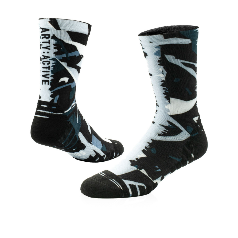 Versus Grey Black Arty Active Sock