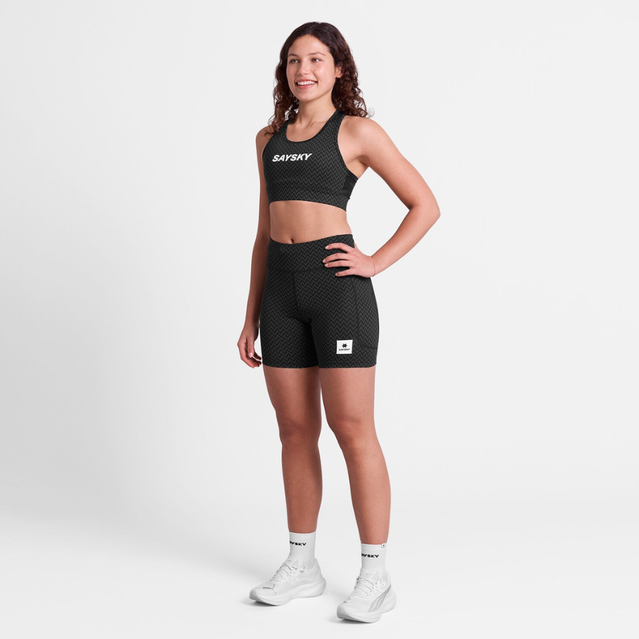SAYSKY - SAYSKY Women's Zig Zag Combat Sports Bra - Cam2 