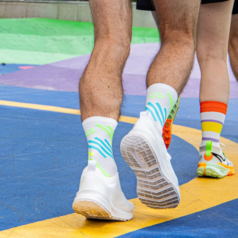 BV Sport - BV Sport Socquette Light Run "Haute" Socks (MIAMI) - Cam2 