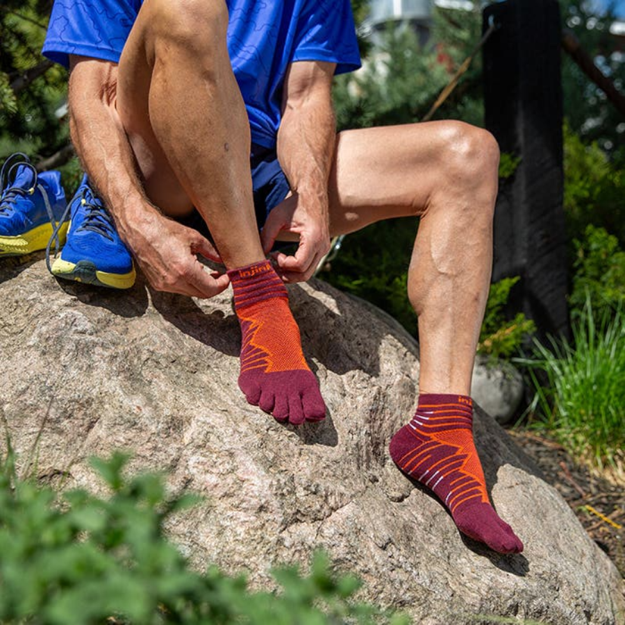 injinji Unisex's Ultra Run Mini‑Crew Socks (401130)