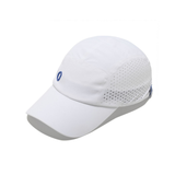 One Running Performance Running Hat (White - Blue Logo)